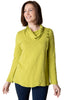 Habitat Clothes Cotton Pebble Wrap Cowl, Fall Winter Women's Shirts Knit