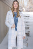 Plaid Knit Coatigan