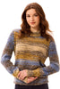 Striped Mock Neck Sweater