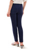 Tribal Stretch Twill Button Hem Capri, Spring Summer Women's Pants. Jet Blue