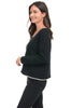 Trimmed Scoop Neck Sweater