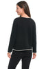 Trimmed Scoop Neck Sweater