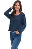 Trimmed Scoop Neck Sweater