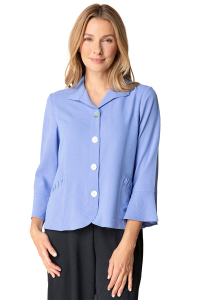 Destination Unknown Shirred Shirt Jacket