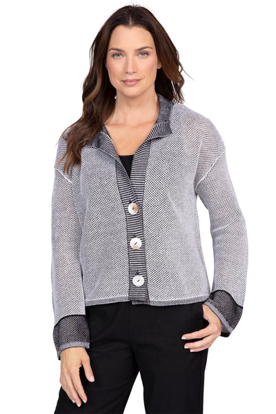Mesh Stitch Stay Centered Cardi
