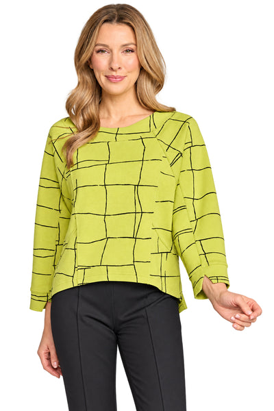 Feather Lux Border Stitch Top
