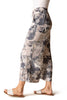 Habitat Clothes Destination Unknown Button Hem Crop, Spring Summer Women's Pants. Willow