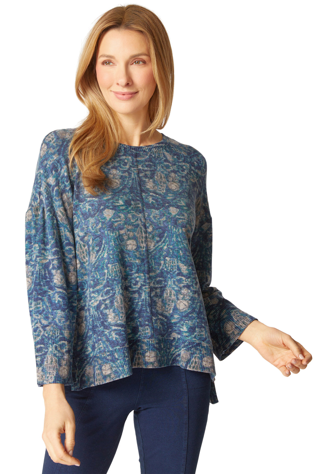 Soft Knit Floral Sweater