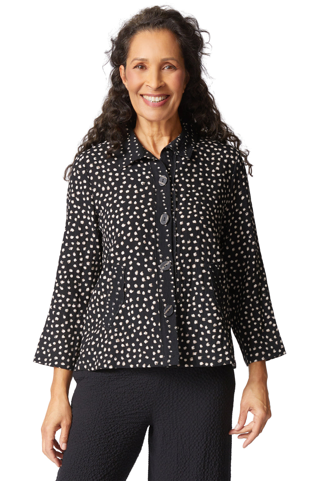 Express Organic Dot Pleat Back Jacket
