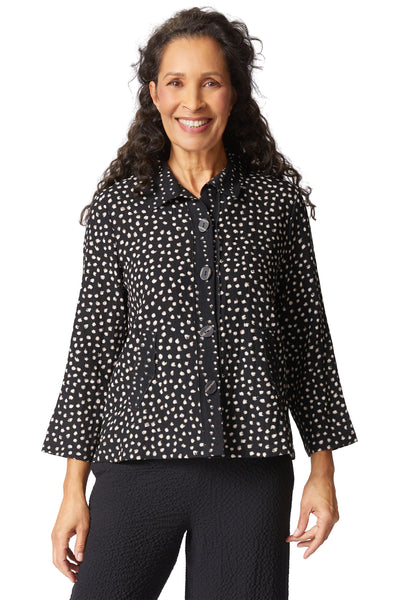 Express Organic Dot Pleat Back Jacket