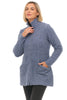 Boiled Wool Zip Jacket