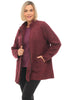 Boiled Wool Swing Coat