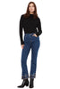 Embroidered Split Cuff Jean