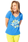 Painted Sunflower V Tee