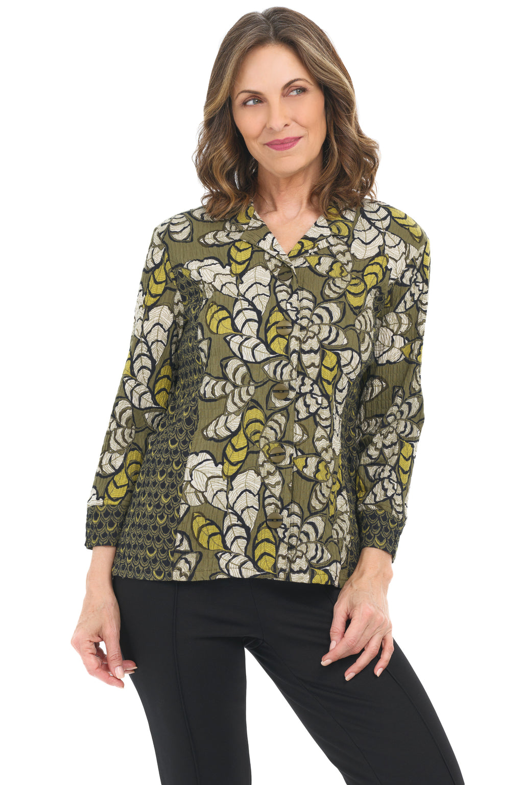 Rustling Leaves Seamed Shirt