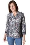 Habitat Clothes Rustling Leaves Seamed Shirt, Fall Winter Women's Shirts Woven