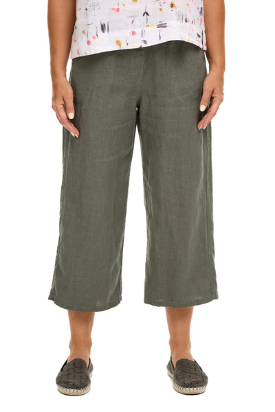 Linen Easy Crop Pant