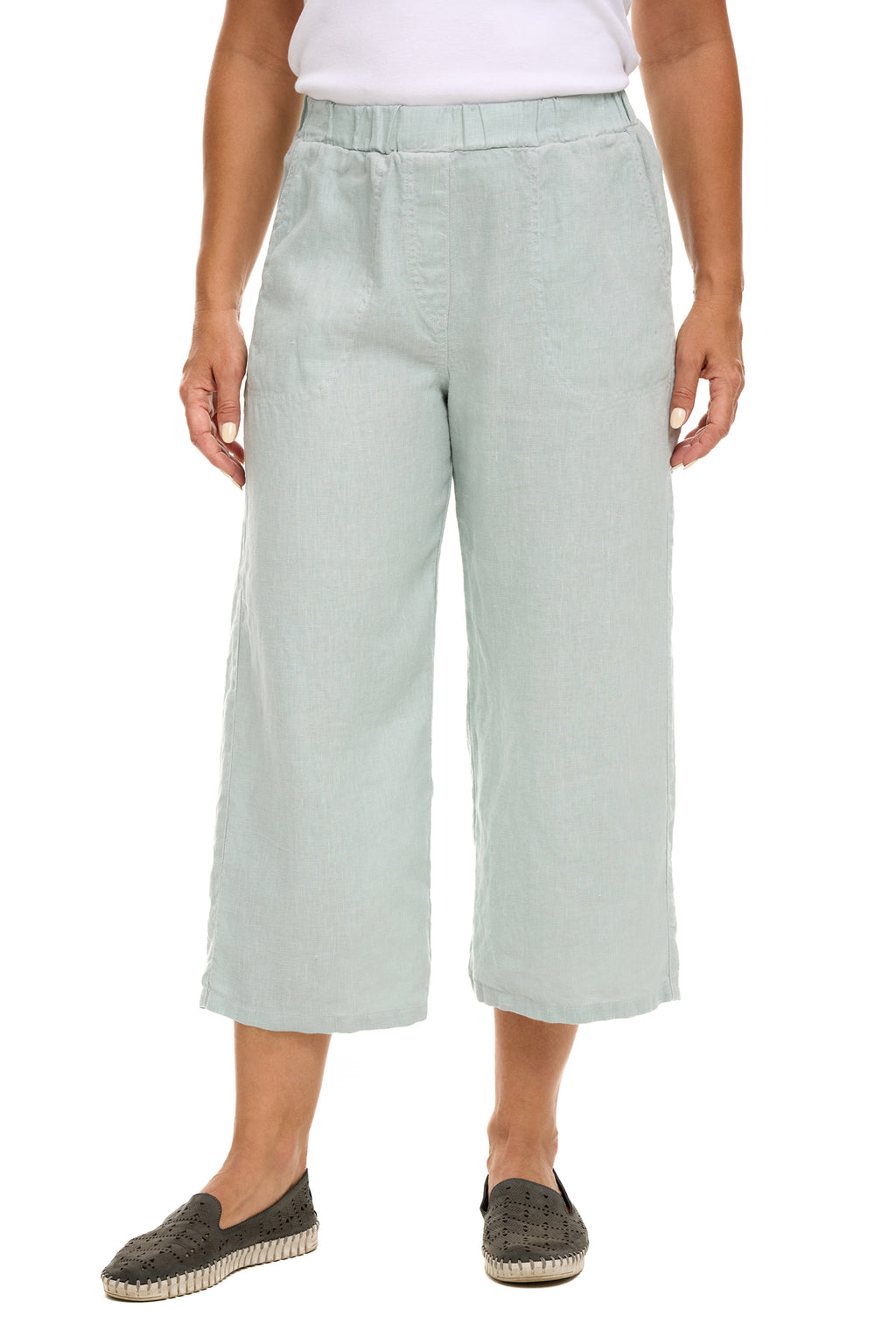 Linen Easy Crop Pant