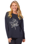 Dragonfly Family Cotton Fleece Top