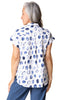 Habitat Clothes Linen Dot Cabana Shirt, Spring Summer Women's Shirts Woven. White