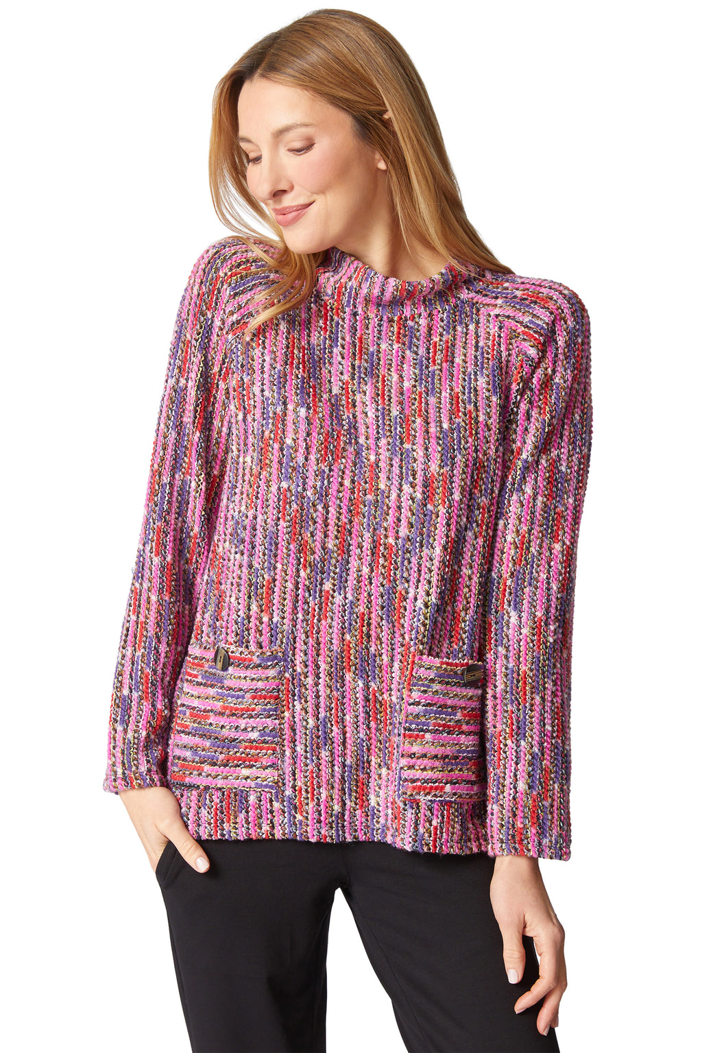 Mosaic Knit Cambridge Pullover