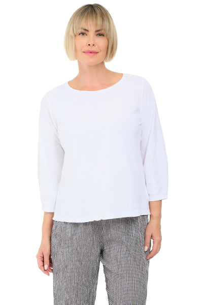Linen Cotton Lantern Sleeve Top