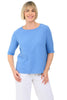 Linen Cotton Elbow Sleeve Top