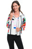 Damee NYC Center Stage Jacket, Spring Summer Women's Outerwear. White Multi