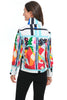 Damee NYC Center Stage Jacket, Spring Summer Women's Outerwear. White Multi