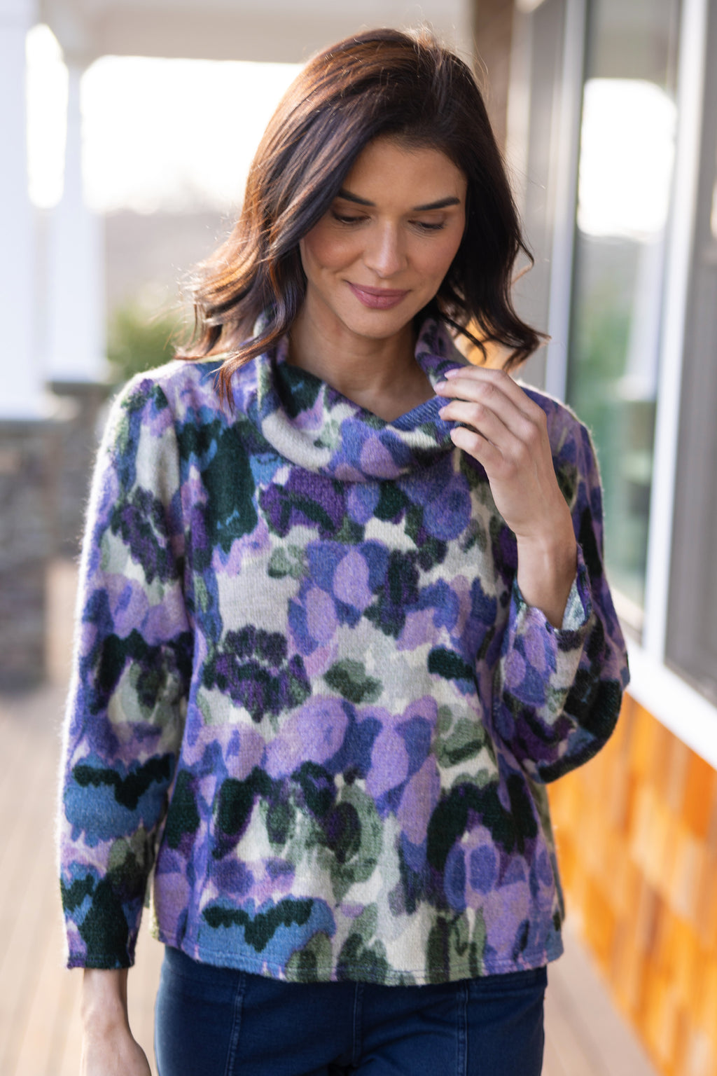 Aspen Knit Brushstroke Easy Cowl