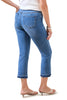 Tribal Sophia Raw Hem Crop Jean, Spring Summer Women's Pants. Harbor