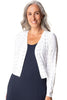 Travel Knit Eyelet Open Jacket
