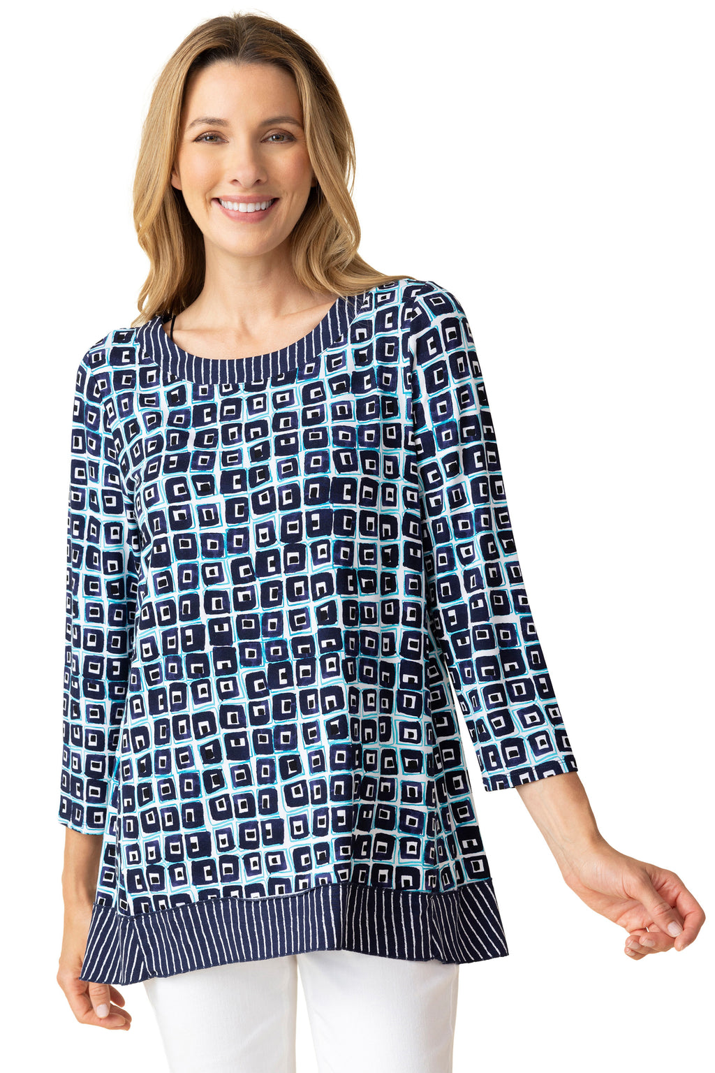 Travel Knit Cubism Tunic