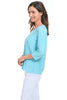 Habitat Clothes Newport Knit Seamed Top, Spring Summer Women's Shirts Knit. Topaz