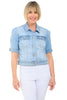 Stretch Denim Elbow Sleeve Jacket