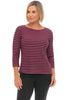 Black Striped Boatneck