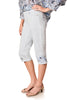 Sophia Embroidered Cutwork Capri