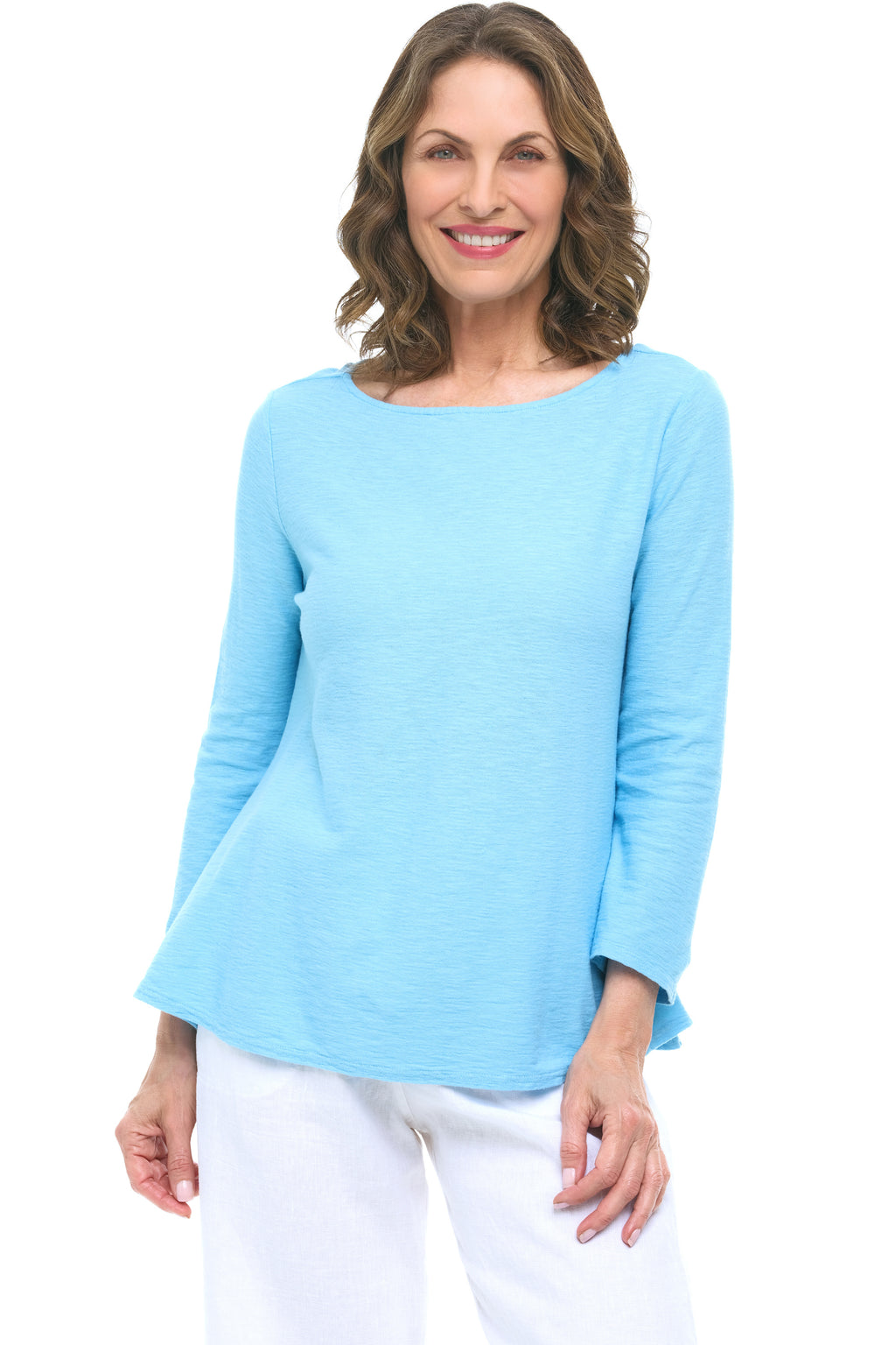 Linen Cotton A-line Boatneck