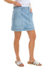 Tribal Audrey Denim Skort, Spring Summer Women's Skirts. Desert Sky