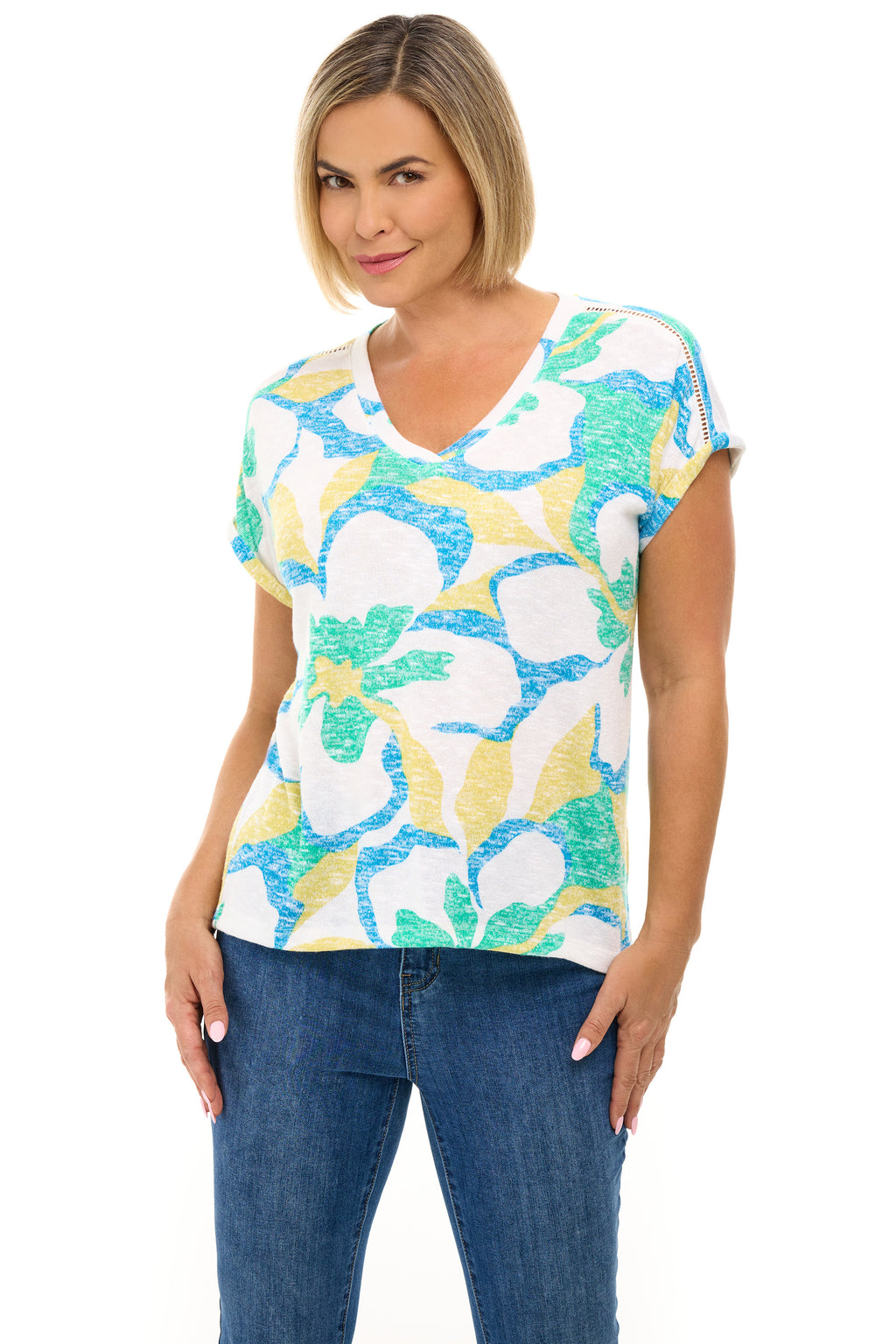 Floral Hatchi Top