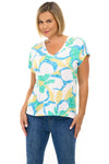 Floral Hatchi Top