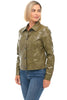 Pleather Bomber Jacket