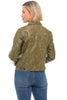 Pleather Bomber Jacket