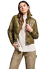 Pleather Bomber Jacket