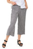Crinkle Check Easy Crop Pant