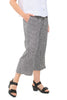 Crinkle Check Easy Crop Pant