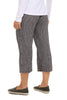 Crinkle Check Easy Crop Pant