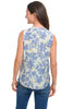 Tribal Frill Neck Tie Front Top, Spring Summer Women's Shirts Woven. Seahaven