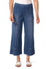 Escape Comfort Knit Crop Flood Jean, Spring Summer Women's Pants. Mid Wash