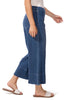Escape Comfort Knit Crop Flood Jean, Spring Summer Women's Pants. Mid Wash